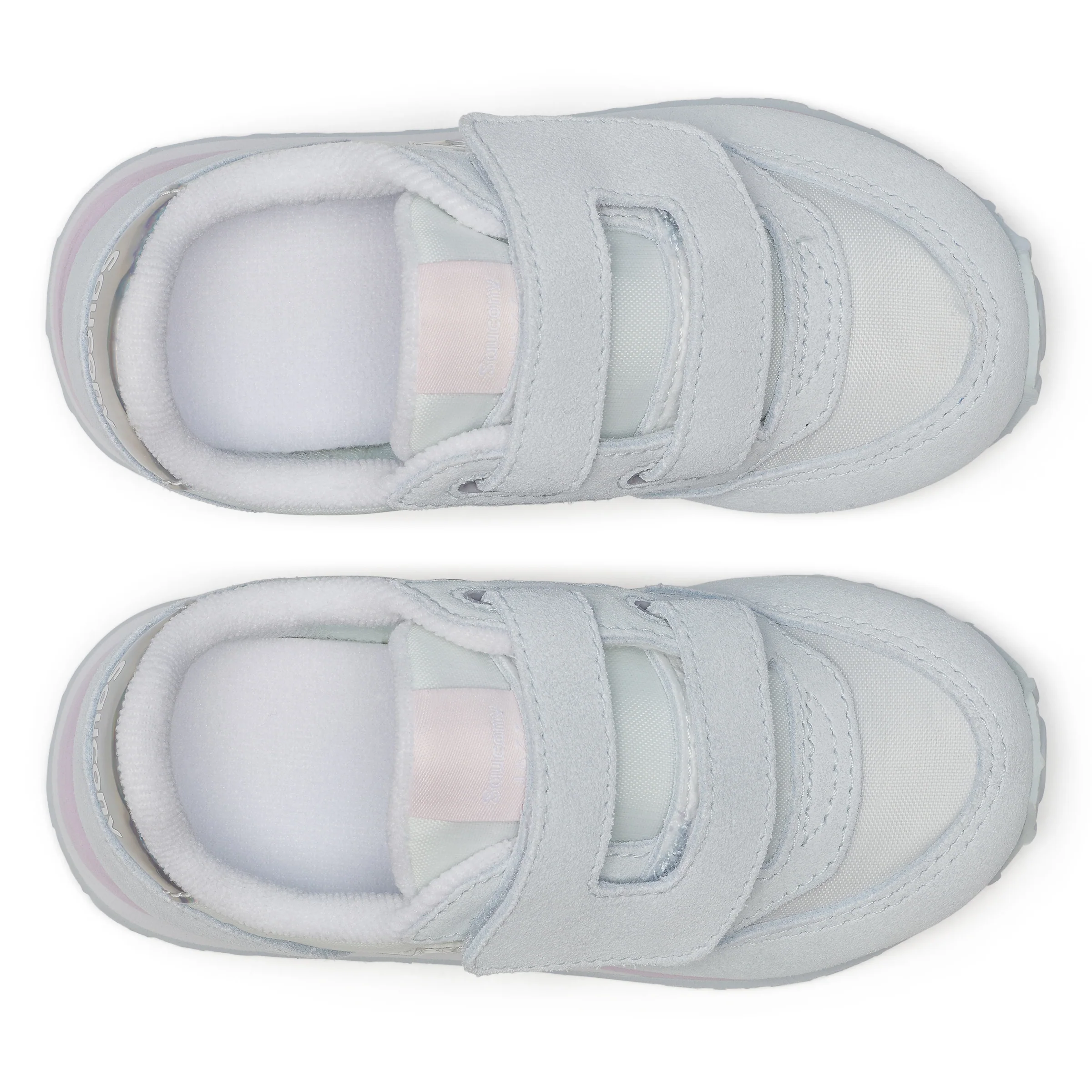 Jazz Hook & Loop Sneaker - Big Kid White/Blue - Image 5