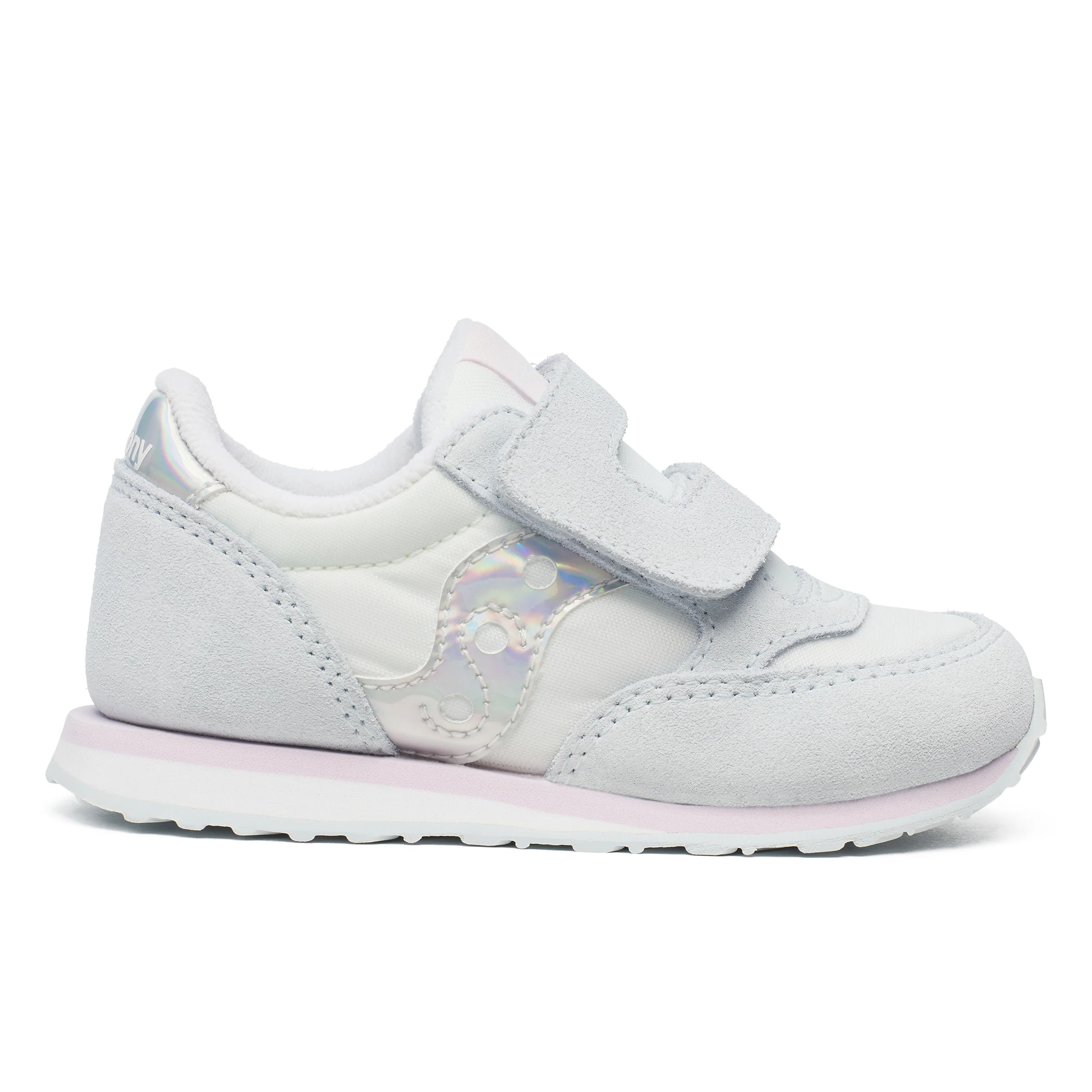 Jazz Hook & Loop Sneaker - Big Kid White/Blue - Image 7