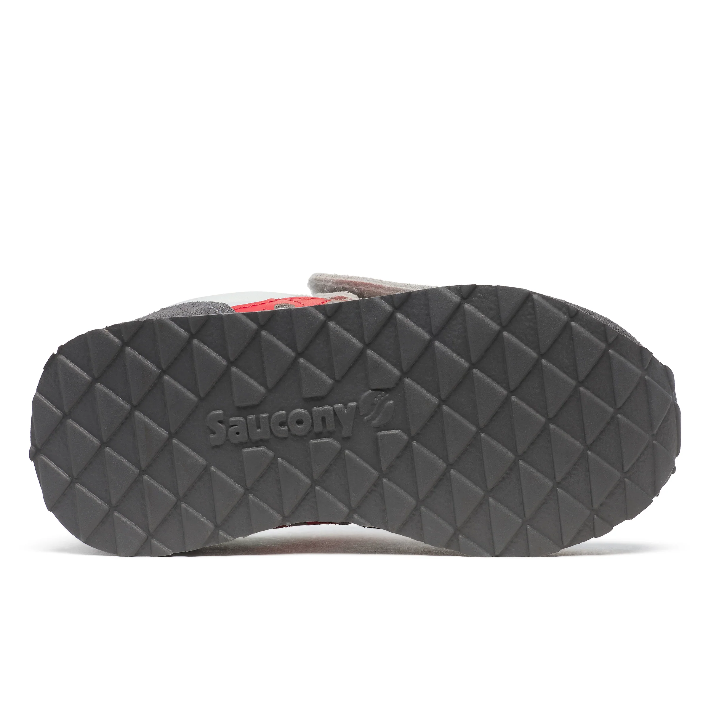 Jazz Hook & Loop Sneaker - Big Kid White/Grey/Red - Image 6