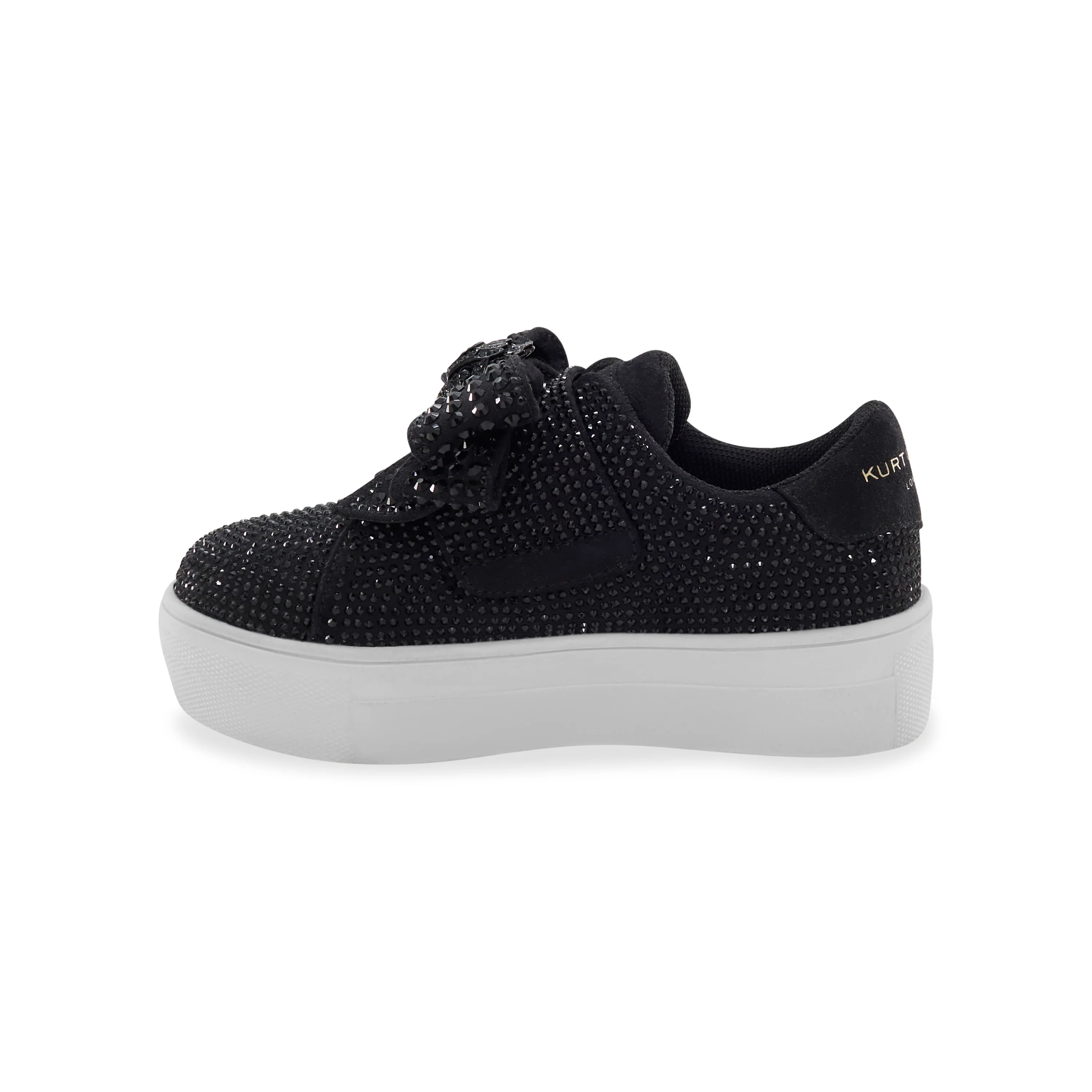 Mini Laney Bow Sneaker - Big Kid Black/White - Image 7