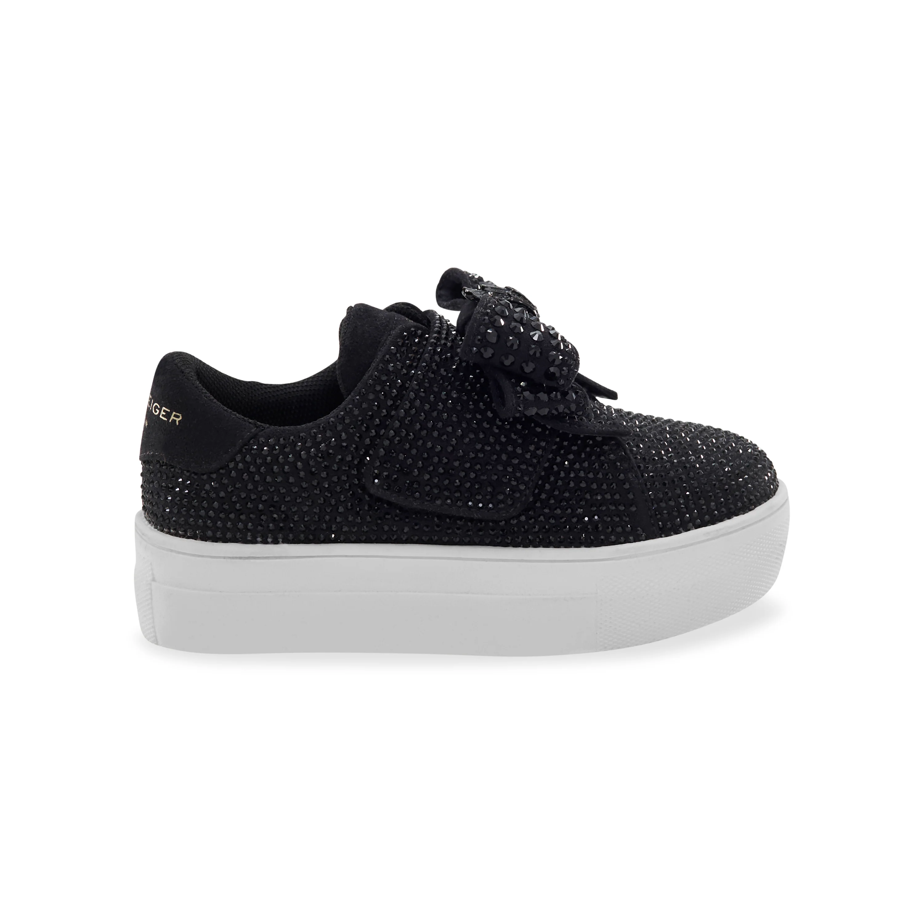 Mini Laney Bow Sneaker - Big Kid Black/White - Image 9